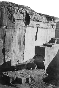 Hager: Hager Silsilis, view in the Quarries c1857