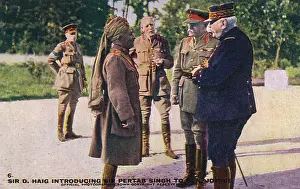 Joffre: Haig introducing Sir Pertab Singh to General Joffre
