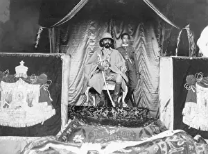 Selassi: Haile Selassi on his throne