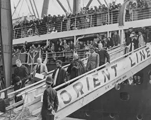Ethiopian: Haile Selassie upon his arrival in England, 1936