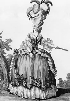 Hoop: Hairstyle, 18th century
