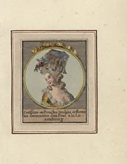 Pouf: Hairstyle with ringlets and curls surmounted