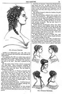 Coiffures: HAIRSTYLES/EVENING 1868