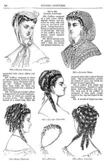 Coiffures: HAIRSTYLES/EVENING 1868