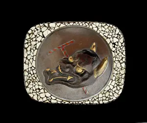 Netsuke: Hako netsuke - the Hannya mask from the No play Dojoji