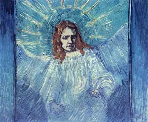 Half-Figure of an Angel, by Van Gogh