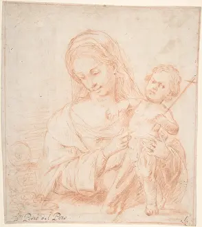 Indications: Half-length Virgin and Standing Child with Indications