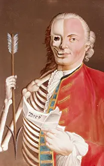 Half man, half skeleton