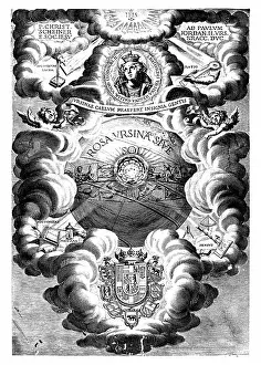 1630: Half-title of Christopher Scheiner Rosa Ursina