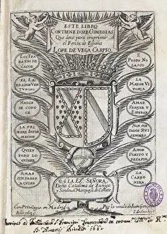 Lope: Half title of an edition that compiles twelve