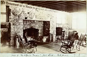 Taverns: Hall of the Alpine Tavern, Mt, Lowe, California