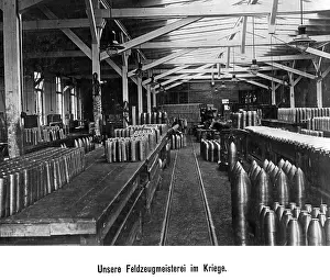 Warehouses: Hall with ammunition, 1916