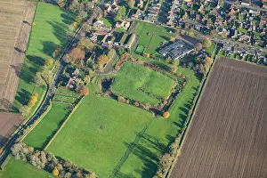 Moated: Hall Garths, medieval moated manor house, Hook