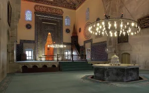 Yesil: Hall of the Green Mosque, Bursa, Turkey