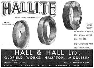Packings: Hall & Hall - Hallite Moulded Packings & Rings