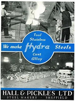 Steelmakers: Hall & Pickles Steelmakers, Wire & Toolmakers - Hydra Steels
