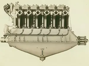 Inline: Hall-Scott L-6 213hp 6-cylinder inline engine