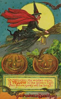 Bats: Halloween Greetings Postcard