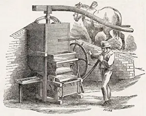 Brickmakers: Hall's brickmaking machine
