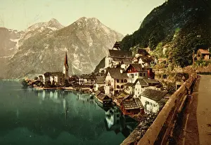 Hallstatt: Hallstatt at Hallstattersee - About 1895