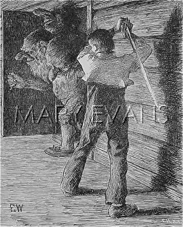 Behead: Halvor beheading a troll
