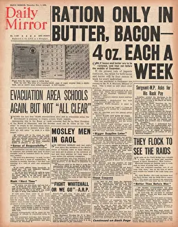 Rationed: Ham, Bacon and Butter are rationed