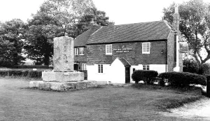 Hambledon: Hambledon, Cricket Stone and The Bat and Ball c1955