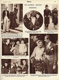 Hambro: The Hambro - Beaton wedding, 1934