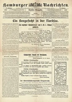 Hipper: Hamburger Nachrichten Sinking of the German cruiser SMS Bluc