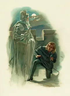 Battlements: HAMLET AND GHOST