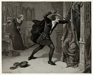 Polonius: Hamlet slays Polonius