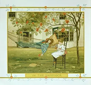 Hammock: In the Hammock ' two girls under a tree