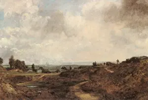Hampstead: Hampstead Heath with London in the Distance, by Constable
