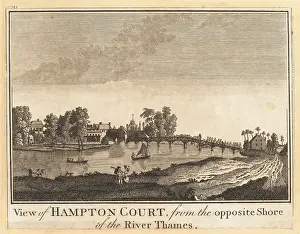 William Thornton: Hampton Court Palace on the River Thames, 1784
