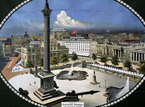 1908copy1: Hampton's premises from Trafalgar Square, 1908