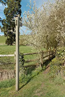 Hanbury: Hanbury, Worcestershire - Footpath Sign