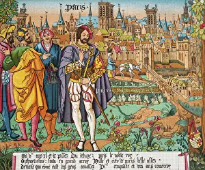 Lacroix: A hand-coloured engraving by Paul Lacroix