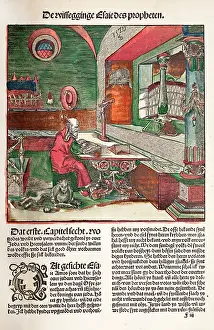Bibles: Hand-coloured woodcut