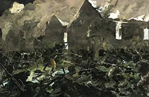 Leveque: Hand to hand encounter on the Marne, 1914