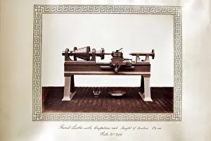 Capstan: Hand lathe with capstan rest