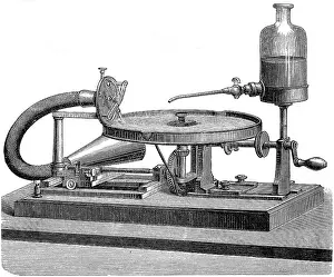 Gramophone: Hand-powered Berliner Gramophone (1887)
