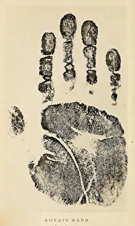 Fingerprinting: Hand print from India. Sir William James ?