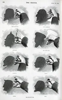 Gambetta: Hand shadows, showing famous figures in silhouette