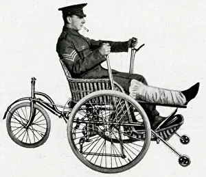 Recuperating: A Hand Tricycle for the wounded, WW1