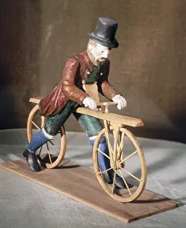 Two Wheeled: Handcar with driver