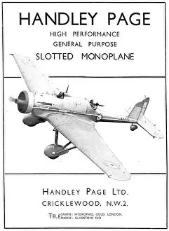 Slotted: Handley Page General Purpose Slotted Monoplane