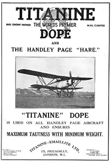 Doped: The Handley Page Hare Is Doped With Titanine