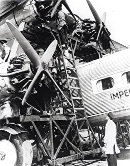 Handley Page HP42W G-AAXC Heracles engine maintenance