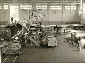 Undergoing: Handley Page Victor undergoing engineering work