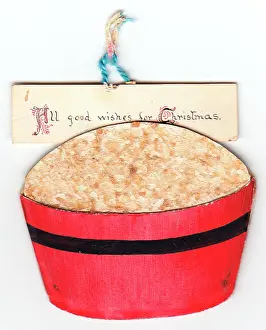 Bran: Handmade Christmas card in the shape of a container